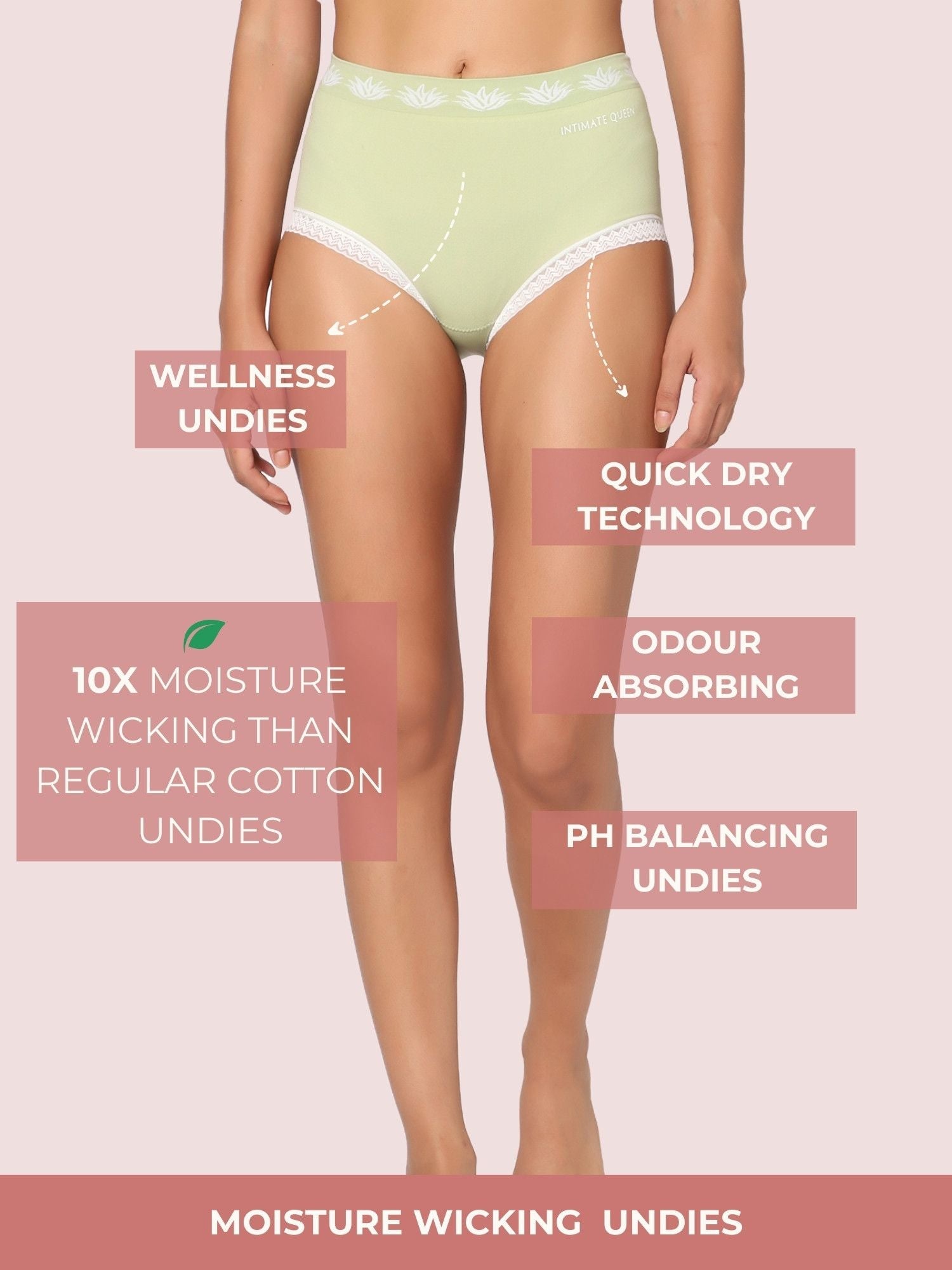 Cotton Candy – Moisture-Wicking Panties for Daily Discharge. Skin-Safe Comfort