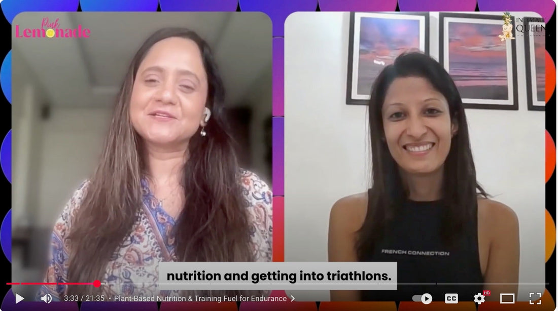 Ironman triathlete Shaily Chauhan on Intimate Queen Podcast discussing recovery, plant-based nutrition, and skin wellness.