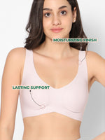 Load image into Gallery viewer,  Ceramide Infused Wireless  Bra in Color-Light Pink
