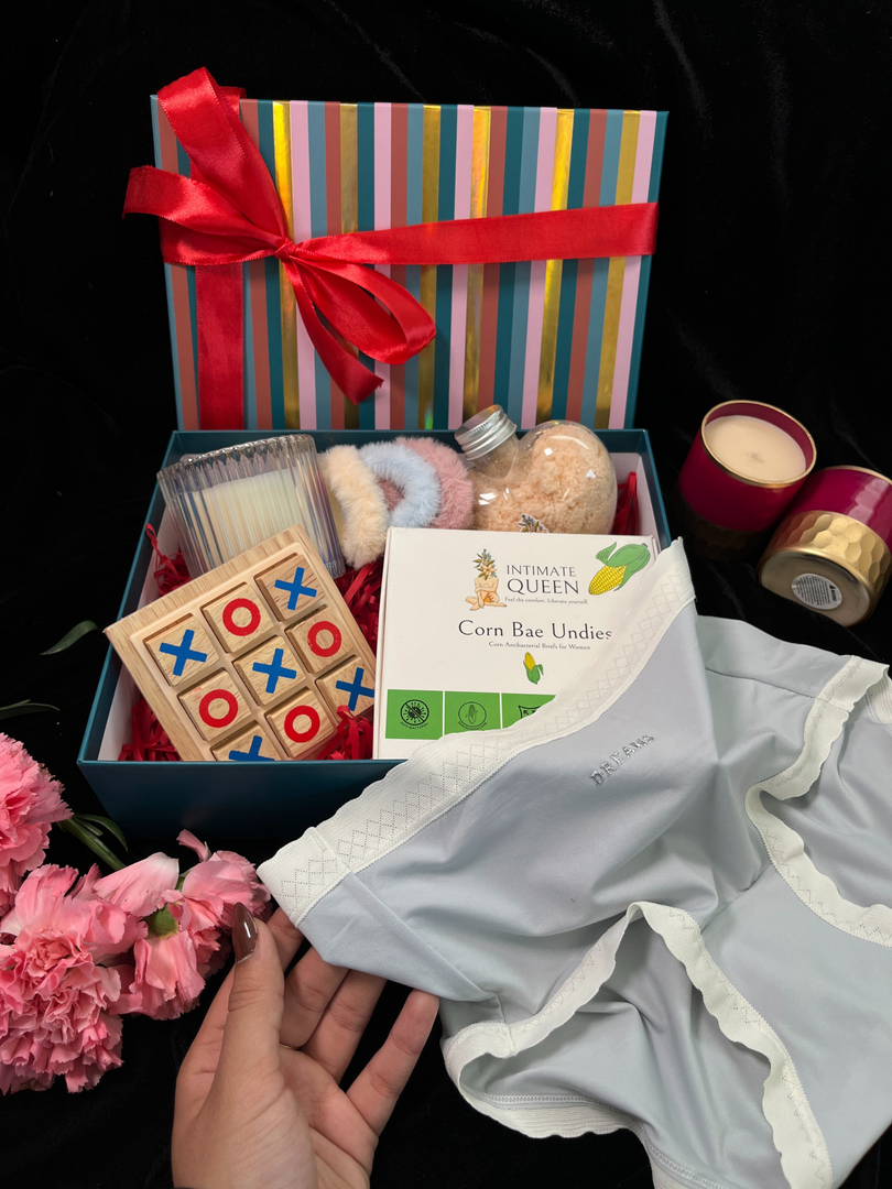 Gift Hamper For Her Pastel Lingerie with Games: Soft Is The New Bold