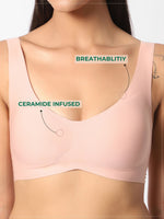 Load image into Gallery viewer, Ceramide Infused Wireless One Size Seamless Beauty Bra