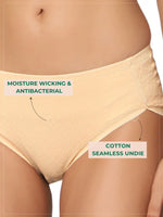 Load image into Gallery viewer,  Cotton Seamless Hipster Full Coverage Underwear in yellow color