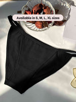 Load image into Gallery viewer, PureComfort Cotton G-String Black