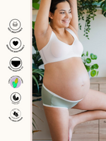 Load image into Gallery viewer, 🤰 Maternity Soft Corn Bae Full Coverage Plant-Based Boy Shorts Underwear
