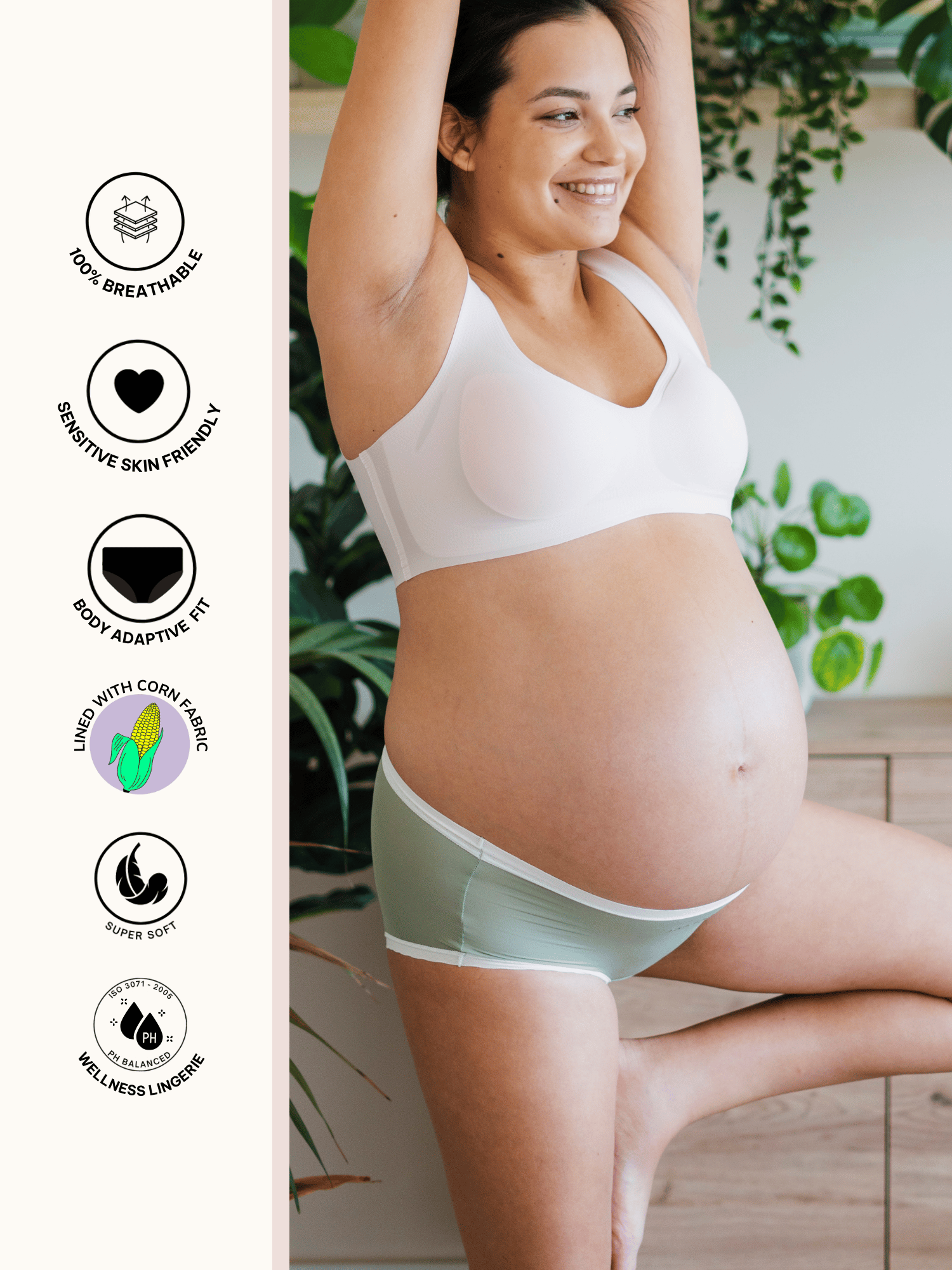 Maternity Corn Bae Full Coverage Boy Shorts Underwear