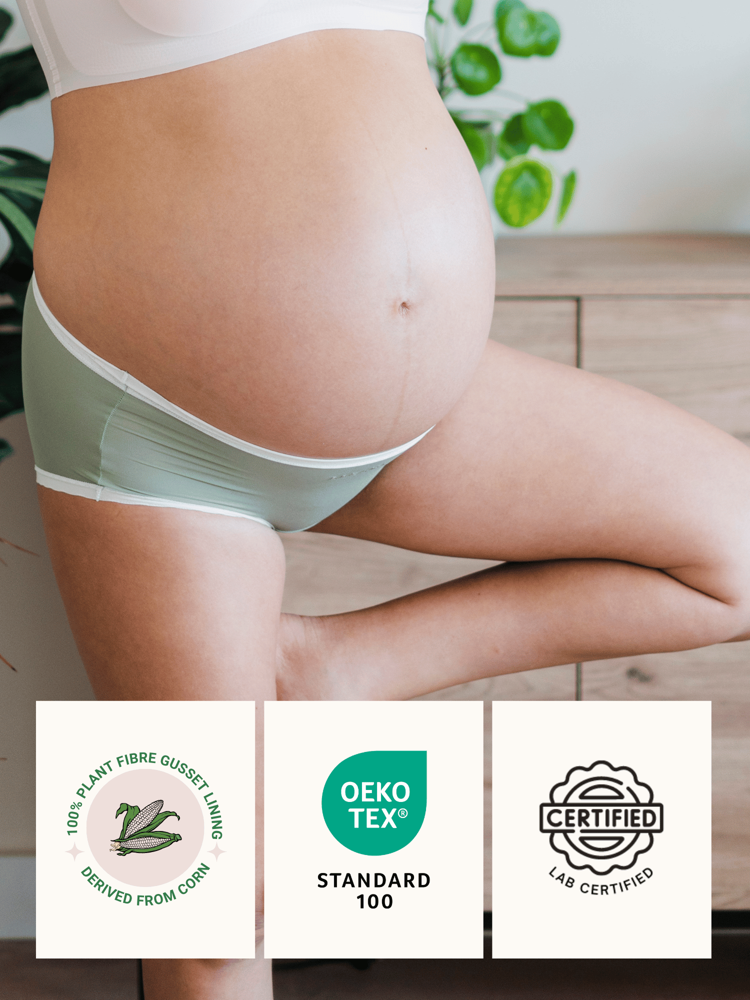 Maternity Corn Bae Full Coverage Boy Shorts Underwear