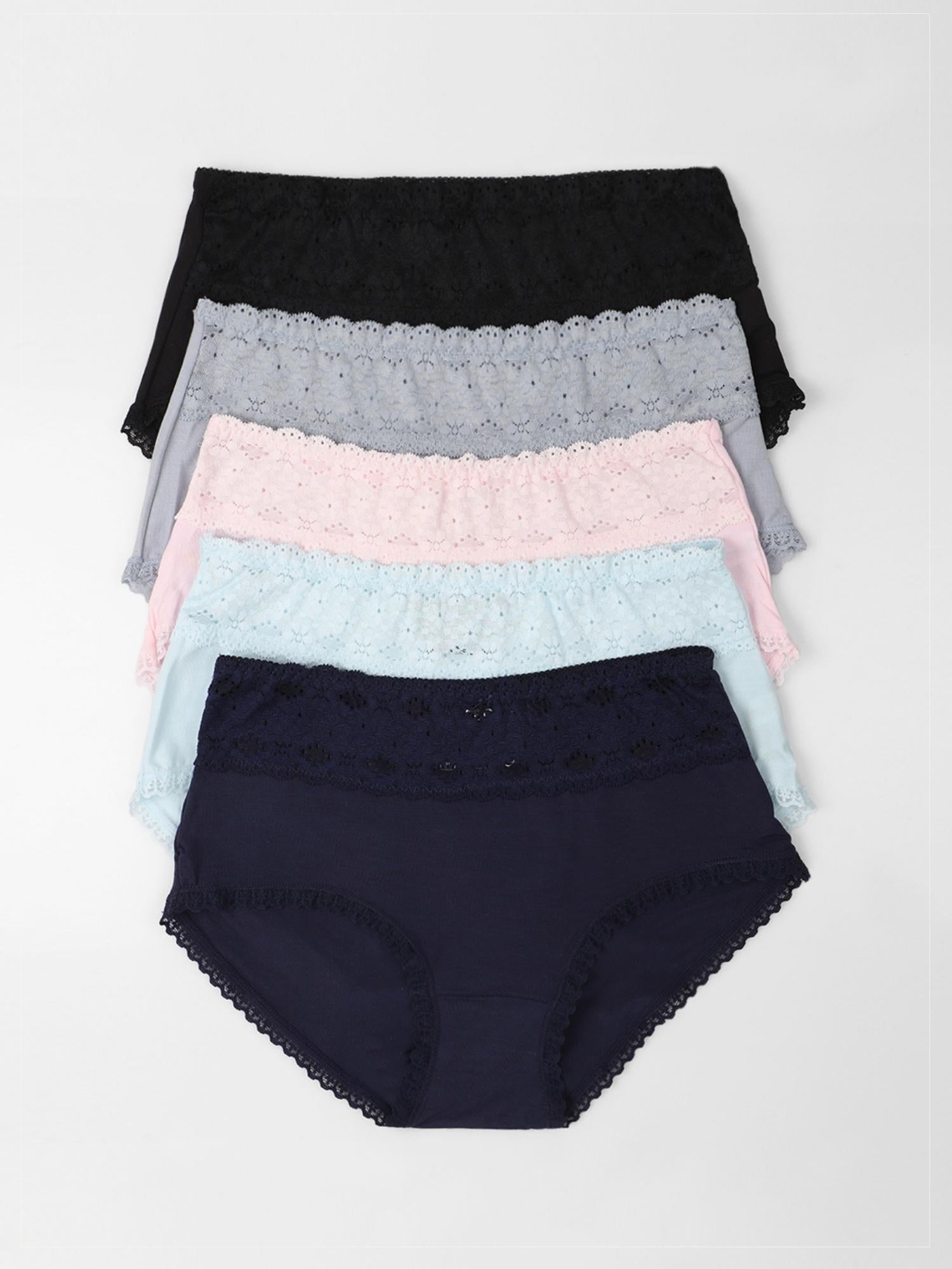 Ultra Soft Monochromatic Boyshort Lace Bra Panty Set – IntimateQueen