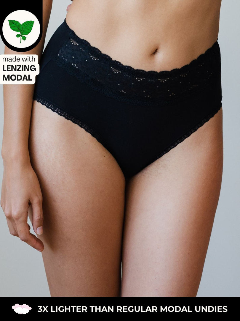 ♻️ Modal Bae Super Soft Hipster Lacy Eco-Friendly Underwear