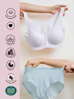Load image into Gallery viewer, Ultra Soft Moisturizing Seamless Bikini Lingerie Set
