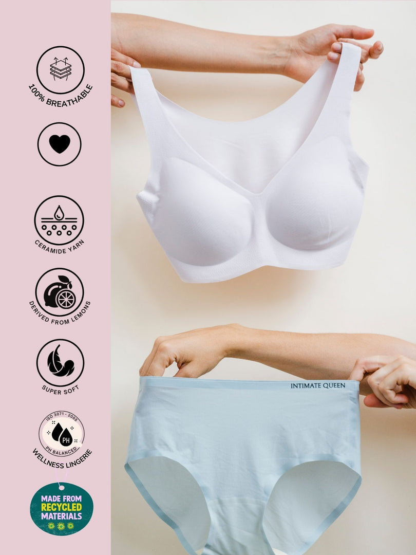 Ultra Soft Moisturizing Seamless Bikini Lingerie Set